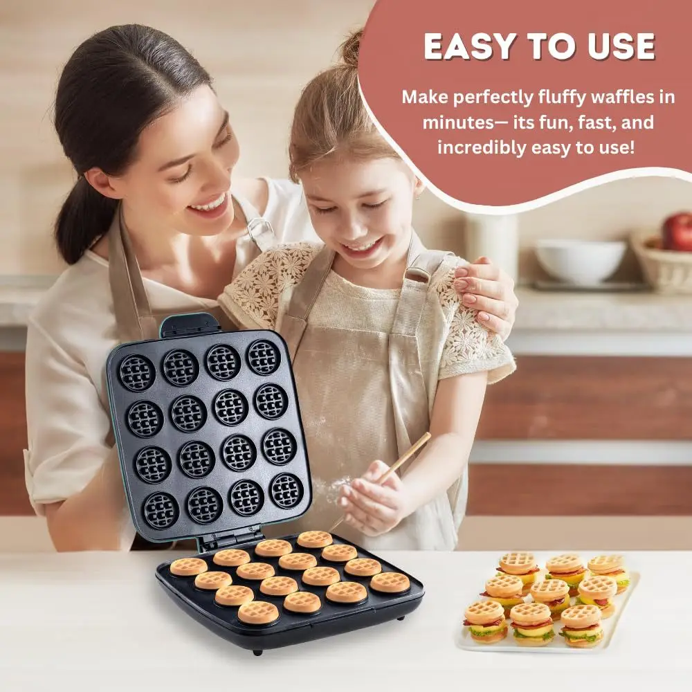 Sandwich Press Grill - Máquina para Hacer Waffles de 16