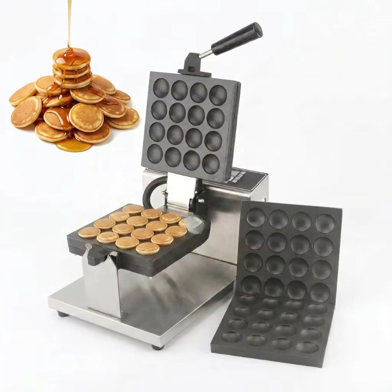 Sandwich Press Grill - Máquina para Poffertjes Antiadherente de 16