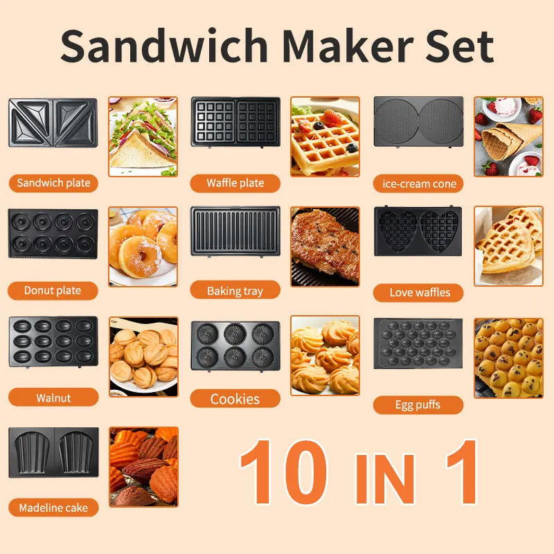 Sandwich Press Grill - Electrodomésticos 220/110V, Máquina para Hacer Sándwiches