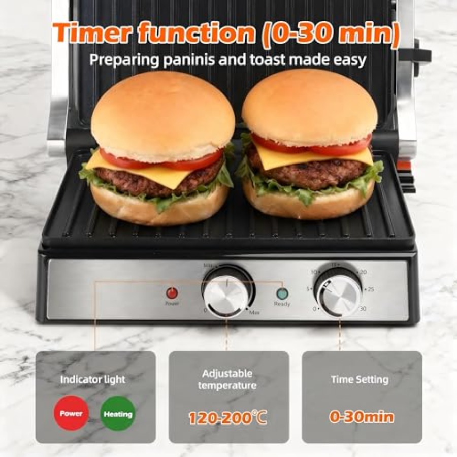 Prensa para sándwiches Panini  - Sandwich Press Grill reseña y precio