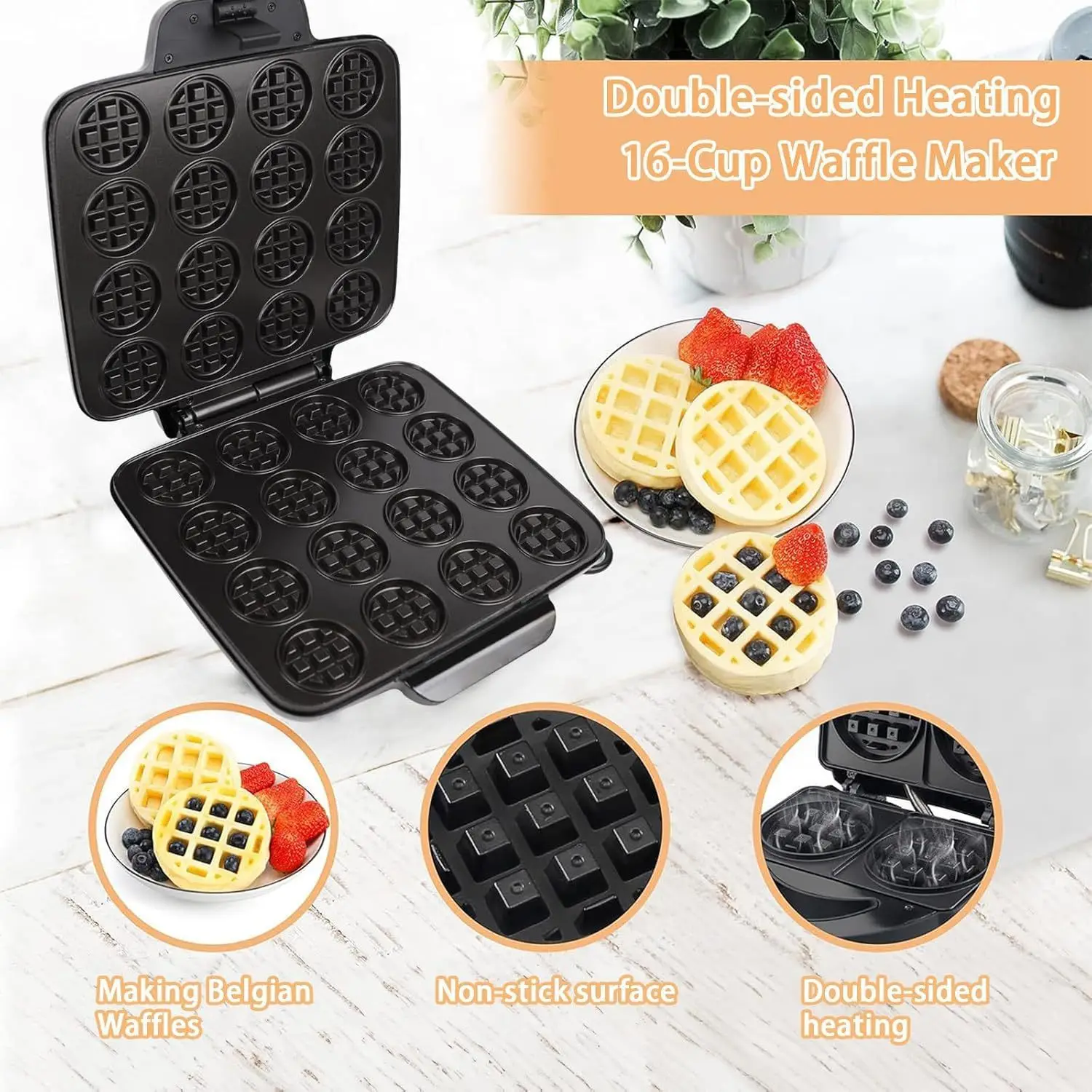 Máquina para Hacer Waffles de  - Sandwich Press Grill reseña y precio