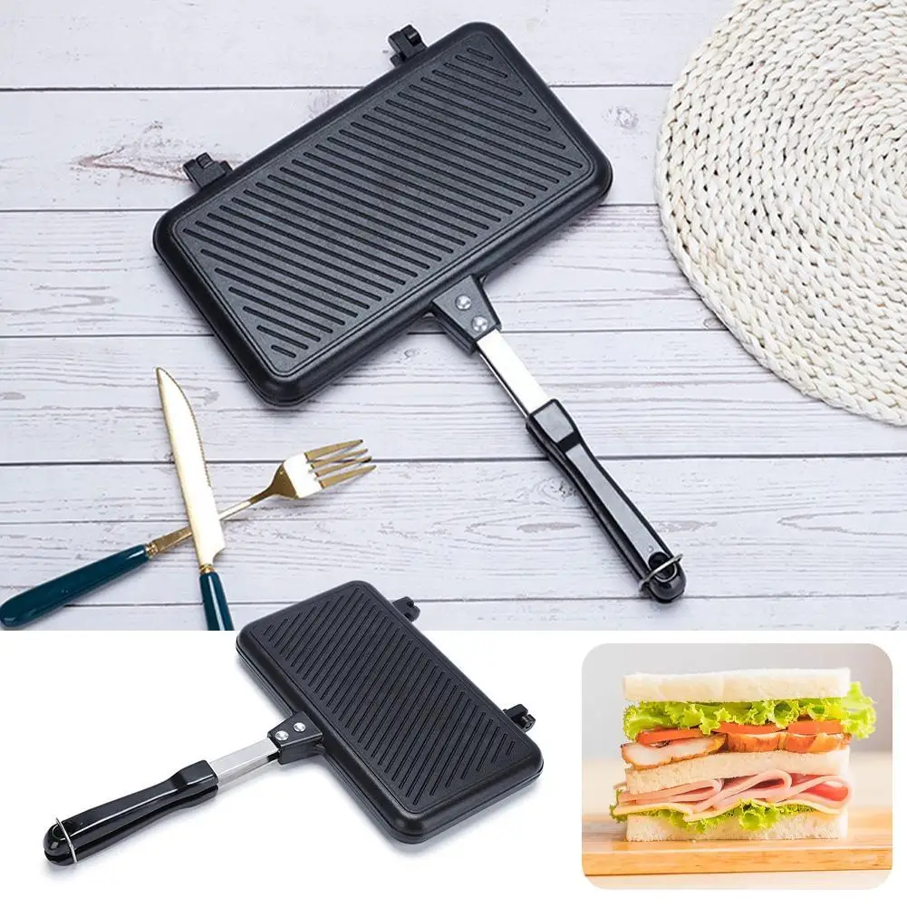 Sartén antiadherente de doble  - Sandwich Press Grill reseña y precio
